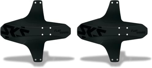 SKS Germany Flap Guard Schutzblech für Vorder- oder Hinterrad (leichtes & stabiles Fahrradzubehör mit effektivem Spritzschutz, aus Hochleistungskunststoff, einfache Montage), schwarz