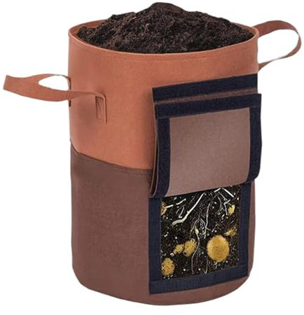 Jardinière de pommes de terre | Sac de plantation de jardin avec fenêtre de récolte | Fournitures de culture de , pots de fleurs robustes pour pommes de terre, tomates, carottes