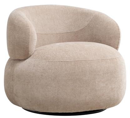 le canapé Loungesessel drehbar Sessel Relaxsessel Drehsessel Max - Beige