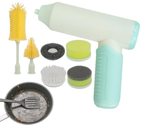 Brosse De Nettoyage sans Fil - Nettoyeur De Sol Rechargeable | Brosse Automatique Portative pour Laver Tasses pour Maison Cuisine Salle De Bain Fenêtre Douche Évier Biberons