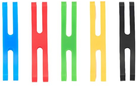 Asukohu Cintas elásticas de goma para envolver bolsas de embalaje, 5 unidades, bandas de goma de silicona, diferentes bandas de goma de color