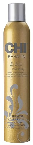 CHI Keratin Flex Finish Hair Spray, leichtes Spray für langanhaltendes, glattes Styling, beseitigt Frizz Haare & schließt Feuchtigkeit aus, 284 ml