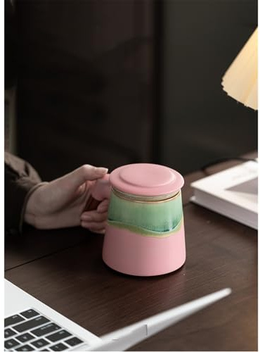 JVNALwnkv Juegos de té retro, taza de té, tetera de cerámica/vidrio, taza de té for amigos, parejas, aniversarios, inauguración de la casa, bodas, cumpleaños,(Style2)
