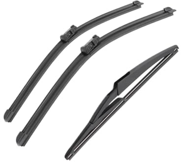 Windoe Wipers For Fiat 500 312 2007-2017 24+14+11 Front Rear Wiper Blades Windshield Windscreen Window Wiper Blades Accessories