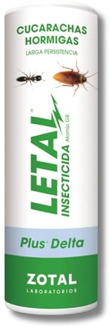 LETAL PLUS Delta Insecticida en Microgránulos contra Hormigas y Cucarachas MUY EFICAZ Envase 375 GR | Acción Rápida por Contacto e Ingestión | Uso por Espolvoreo Interior y Exterior | Nexum Market