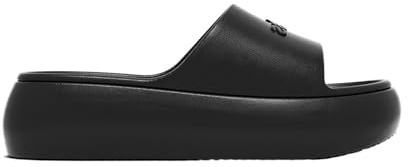 ZZlei2yu-12 Pantofole da Casa Ciabatte da bagno antiscivolo con suola spessa for donna, estive, ad asciugatura rapida, for il tempo libero, for doccia, piscina, palestra(Nero,Alpha Medium)