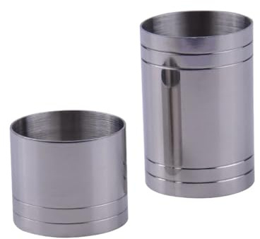 xYGsEBn 25ml 50ml Bar Jigger Spirit Shot Vino Medidas Tazas Bar café Herramienta dedal Medidas inoxidables