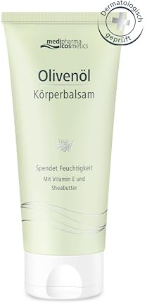 Olivenöl Körperbalsam - Spendet Feuchtigkeit - Mit Vitamin E & Shea Butter - medipharma cosmetics - 200 ml