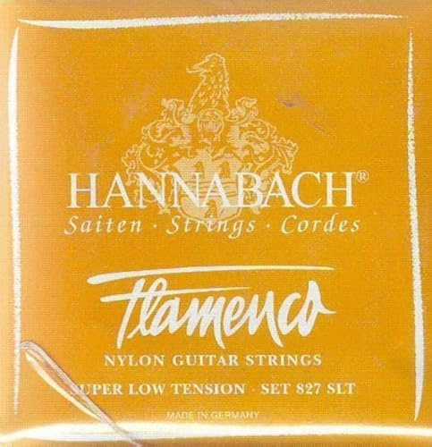 Hannabach Klassische Flamenco-Gitarre, Super Low Tension, poliertes Gold/Silber, 827-SLT