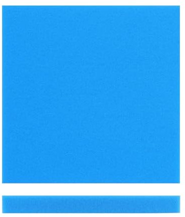 Wiltec Filtermatte Schaumstoff 50 x 50 x 3 cm feine Porung 30 ppi für Teichfilter Aquarienfilter Aquarium Filter Außenfilter Wasser