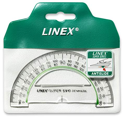 LINEX Lot de 10 rapporteurs demi-cercle