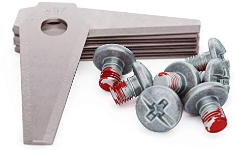 MOWHOUSE 9 x Premium Ersatzmesser für Bosch Indego Mähroboter - Messer Klingen Set (Edelstahl)