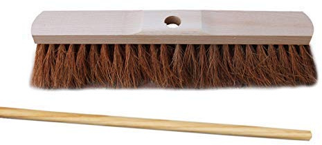 Saalbesen KOKOS mit Stielloch INKLUSIVE Stiel (5 Stück, 30 cm)