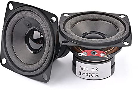 Wnuanjun 2pcs Mini Audio Portatile Altoparlanti 8 Ohm 10W Speaker multimediale Full Range Fai da Te per Il Sistema Audio Home Theater (Taglia : 8Ohm)