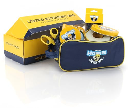 Howies Hockey Loaded Accessory Bag – Includes Stick, Grip, and Shin Pad Tape, Helmet Repair Kit, Fine Skate Stone and More! Ultimate Travel Bag and Gift for Hockey Players & Fans.