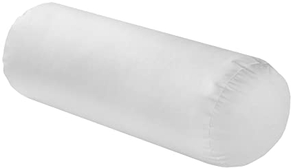 sleepling Nackenrolle Nackenkissen, Inlet Sofakissen, Zierkissen und Dekokissen, 15 x 40 cm, atmungsaktiv, waschbar 60 Grad, Ökotex, Made in EU, weiß