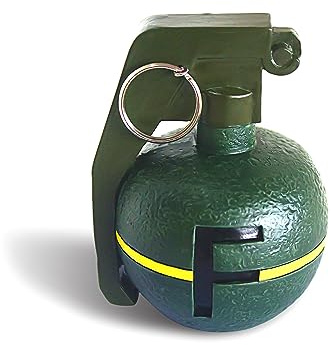 MillMB Pisapapeles Verde con diseño de Granada Inicial con pisapapeles de Bola, Funcional y Elegante, Regalo para Oficina, compañero de Trabajo, Jefe, Estudiante, con pisapapeles de Letras (F)