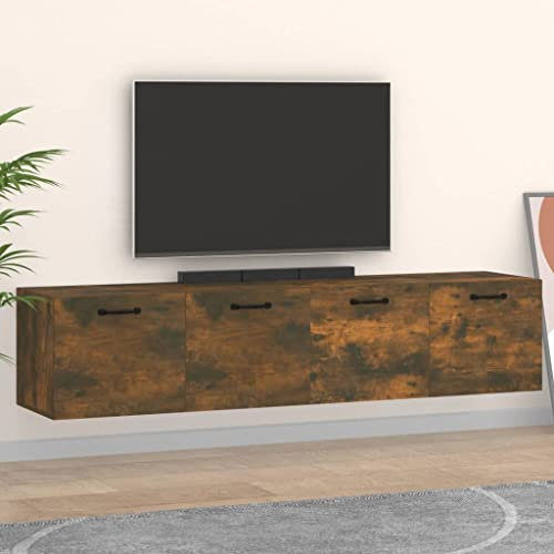 TEKEET Schränke & Lager-Wandschränke 2 Stück Räuchereiche 60x36,5x35 cm Holzmöbel