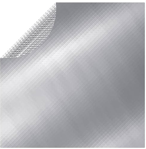 Rantry Poolabdeckung Silber 549 cm PE, Decor von Möbeln, Poolabdeckung, Poolabdeckung, Poolabdeckung, Abdeckplane für Pool