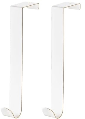 KAXIMON Over Door Hook, 2 Pack Door Hanger Hooks Heavy Duty for Coat, Towel, Keys and Bag Storage