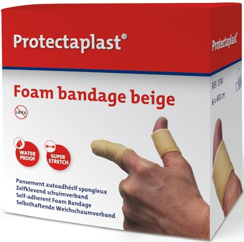 Bendaggio autoadesivo PROTECTAPLAST 6x450 cm color PELLE latex free