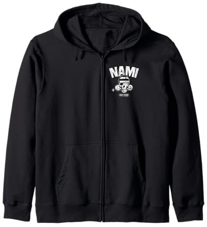 Chapeau de paille One Piece Nami Pirates Navigator Skull Anime Sweat à Capuche