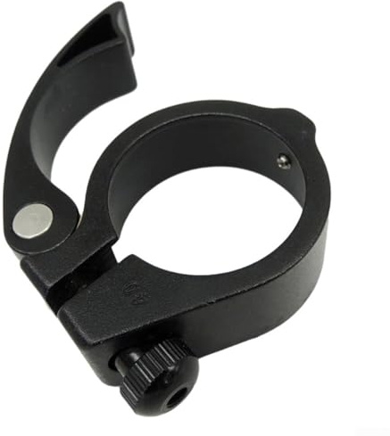 Gdfnmogo Aluminum Alloy Bicycle Seatpost Clamp 40Mm,Ultra-Light Quick Release Seat Post Collar for Road Mountain Bike,E-Bike(Black)