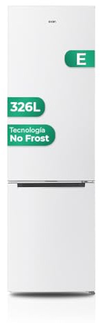 Svan Frigorífico Combi 2 Puertas Blanco SC2602ENF. Capacidad 326 Litros, No Frost, Multi AirFlow, Puerta Reversible, Bajo Nivel Sonoro, Eficiencia Energética Clase E