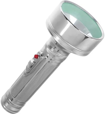 DIYEAH Lampe Torche Vintage Métal Solide Pour Usage Rural Petite Lampe De Poche Portable Style Rétro Décoration Unique Pour Éclairage De Panne Alimentation Pile