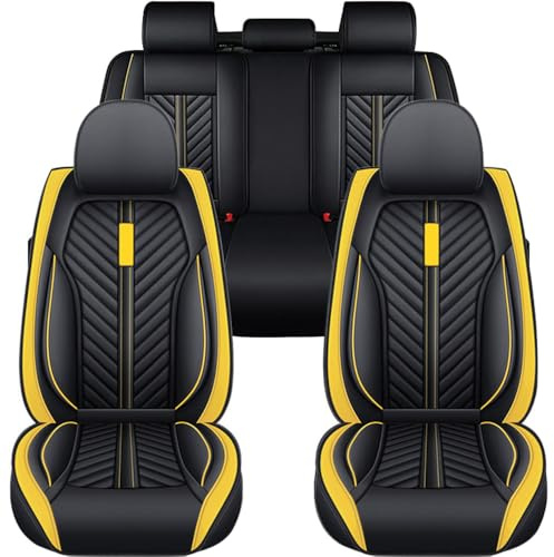 JoyRozTek Car Seat Covers For Jeep Renegade 2012-2027 | Durable faux leather, waterproof & anti-slip. Simple wipe-clean surface. Note: No separate headrest covers.