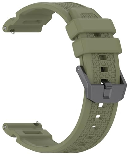 ZEPFJHE Bracelet de montre polyvalent en silicone 24 mm léger et confortable - Accessoires de montre intelligente adaptés aux smartphones - Unisexe - Résistant à la transpiration