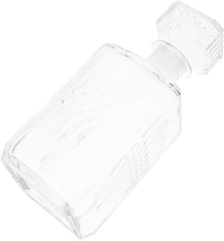 Sosoport Carafe à Vin Verre Transparent Distributeur de Boissons Récipient pour Vodka Brandy Etc