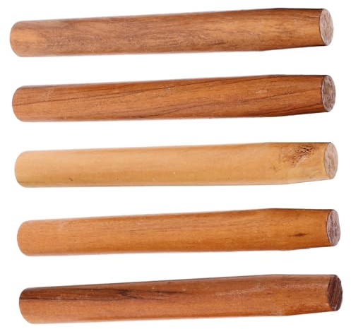 SUPVOX 5pcs Hardwood Replacement Shovel and Hoe Handles 30cm Wooden Stalks for Garden Tool Repair and Upgrade Gardening Hand Tool Attachments