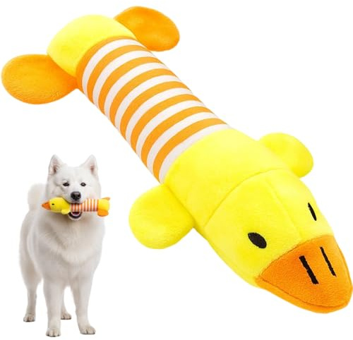 PDirat ﻿ Anti Stress Ente für Hunde,Hundespielzeug Unzerstörbar,Welpenspielzeug, Antistressente für Hunde, Spielzeug für emotionale Balance und natürlichen Spieltrieb, Indoor und Outdoor geeignet ﻿