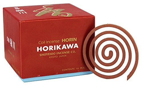 Shoyeido's River Path Incense, Set of 10 Coils - Horikawa
