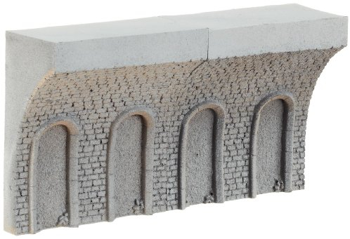 NOCH® Tunnel-Innenwand, gerade, Hartschaum in Grautönen, 2 Stück à 10 cm