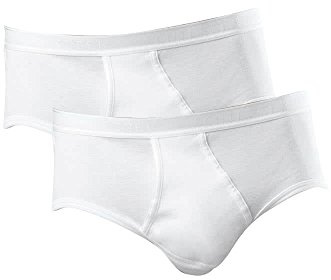 Schiesser Herren Sportslip Slip, Weiß (Weiss 100) 2er Pack, 7 EU