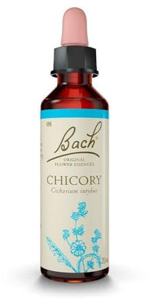 Bach - Flor de Bach Chicory, Complemento Alimenticio, con Extracto de Flores de Achicoria, Uva de Alc 27% Vol, Ayuda a Gestionar la Generosidad - 20 ml