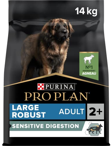 PURINA PRO PLAN | Sensitive Digestion | Croquettes complètes pour chien de grande taille & corpulence robuste | Favorise un système digestif sain | Riche en Agneau | Croquettes | Sac de 14kg