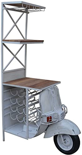 Kobolo Weinregal Anrichte Barregal Barwagen Scooter Bar 50x102x180 cm