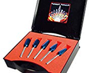 KARNASCH 114907 Kit De Fresas Normalizadas Según DIN con Revestimiento Blue-Tec, 12mm Diámetro, 6mm Mango, 5 Piezas
