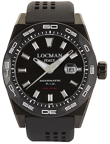 Orologio Uomo Locman Stealth Nero P9 46mm Automatico Sportivo 300m