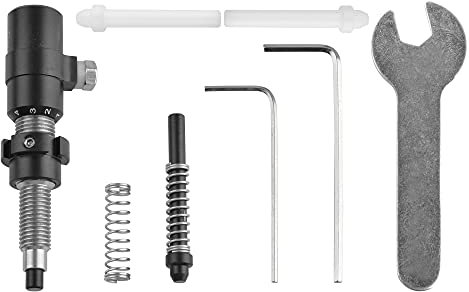 AMEYXGS Bogenschießen Cushion Plunger Screw-In Druck Button Federspannung Plunger Aluminium Pfeilauflage für Recurve Bows Zubehör (schwarz)