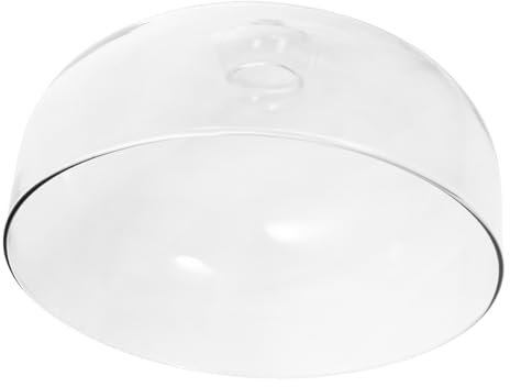 Holibanna Glass Food Cover Diameter Cake Dome Dustproof Dessert Protector Food-Grade for Keeping Cakes Fruits and Snacks Safe from Insects and Pets