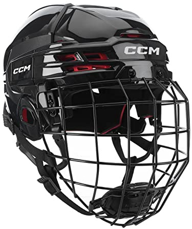 CCM Tacks 70 Hockey Helmet Combo with Cage, Senior (Senior Large, Black)