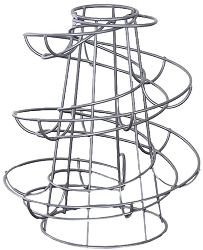 Luckxing Eierspender Eierhalter, Eierständer Eihalter, Egg Helter Skelter Aus Metall, Eier Aufbewahrung Mit 360-Grad-Drehung, Eierspirale Spiralförmiges Design, Eierbehälter Für Küchenarbeitsplatte
