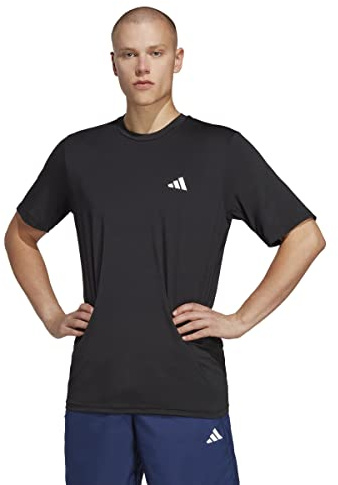 Adidas Herren Train Essentials Stretch Training Tee, Black/White, XXL