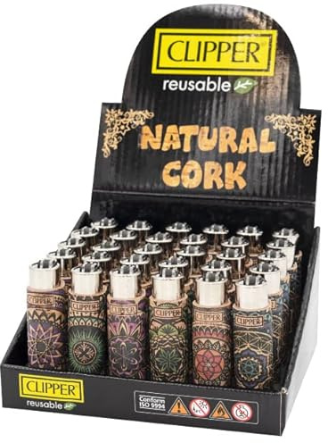 Clipper Cork Cover Mandala Hülle - Limited Gas Bong Feuerzeug Pfeifen Einweg Pfeife Metall Box