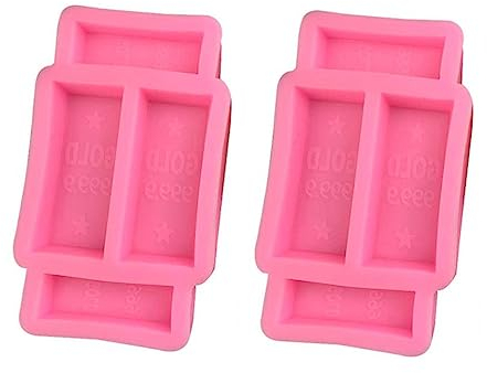 Moule à Chocolat en Silicone Barre D’or 4 Cavités Lot de 2