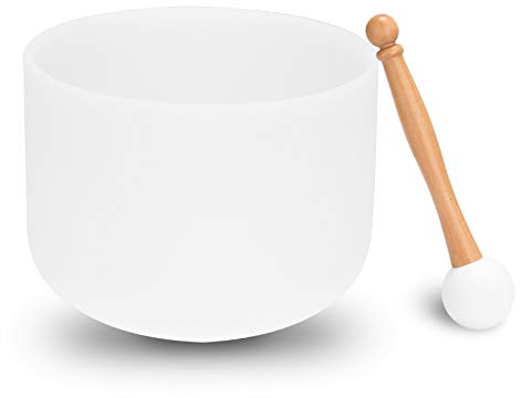 Fesjoy Klangschalen 440HZ Crystal Struck Bowl Ritual Musiktherapie Yoga Meditation Klangschalen Schlaginstrumente